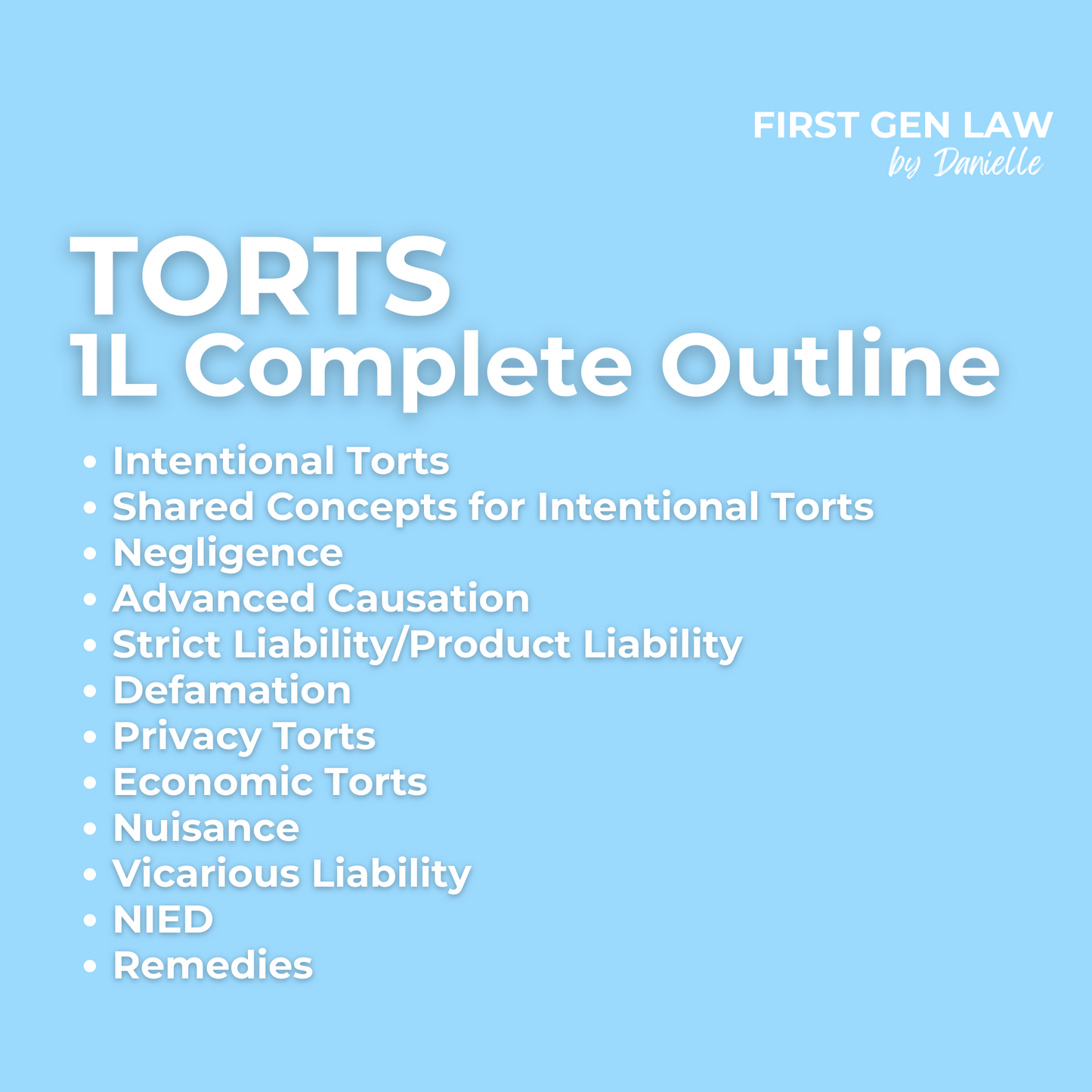 1L Outline - Torts