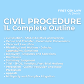 1L Outline - Civil Procedure