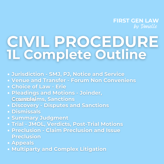 1L Outline - Civil Procedure