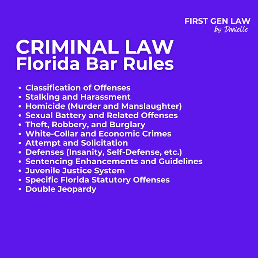 Florida Bar Rules - Criminal Law