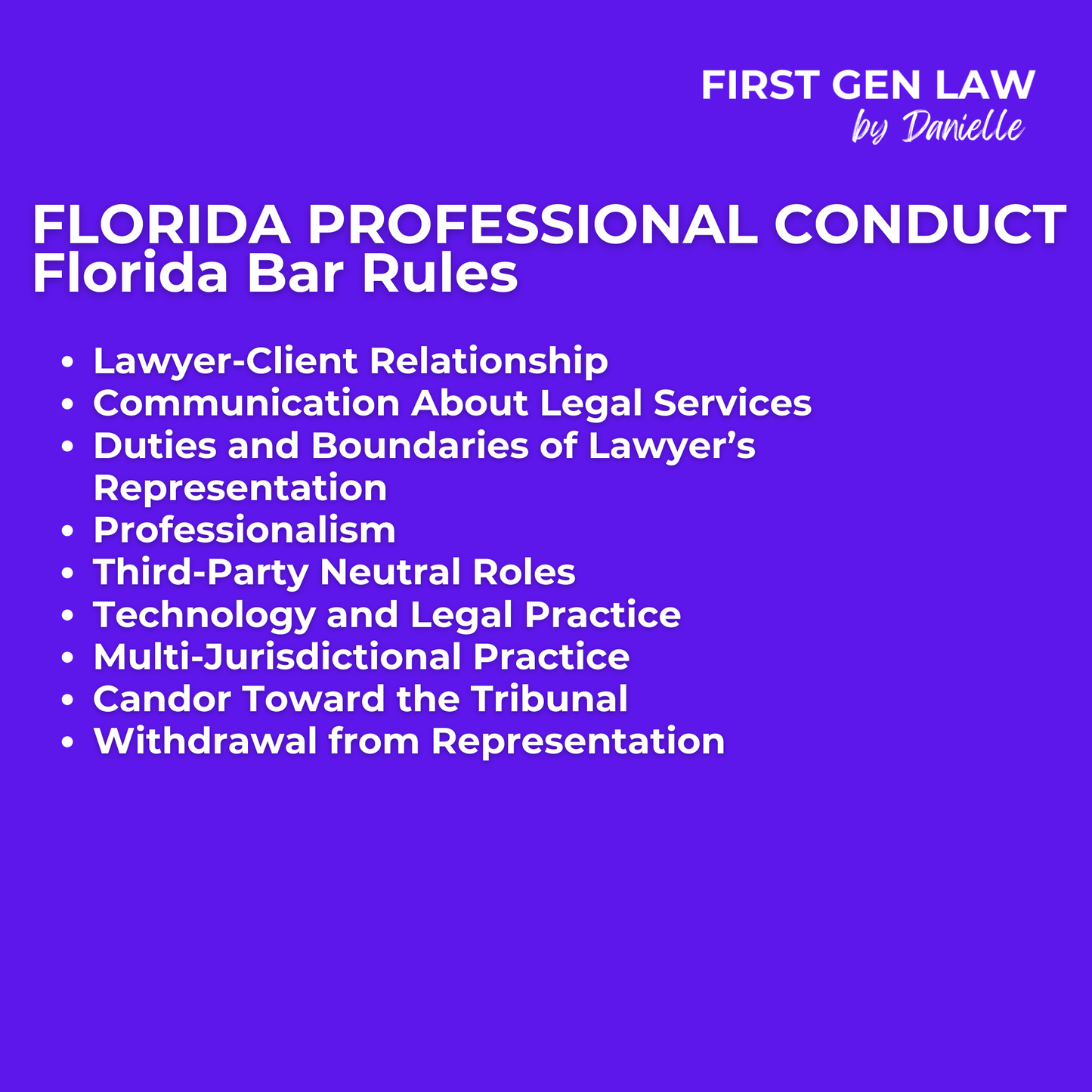 Florida Bar Rules - Professional Conduct