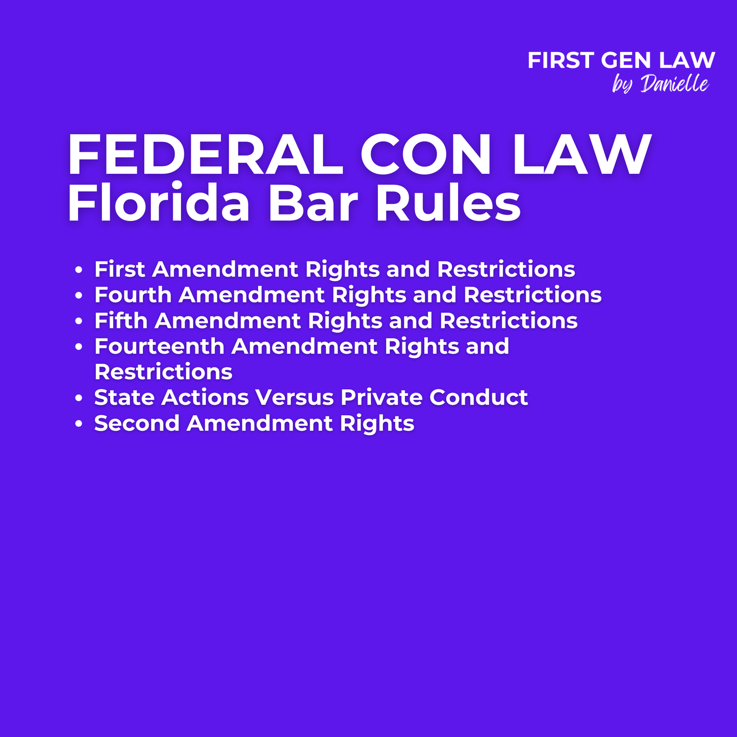 Florida Bar Rules - Federal Con Law