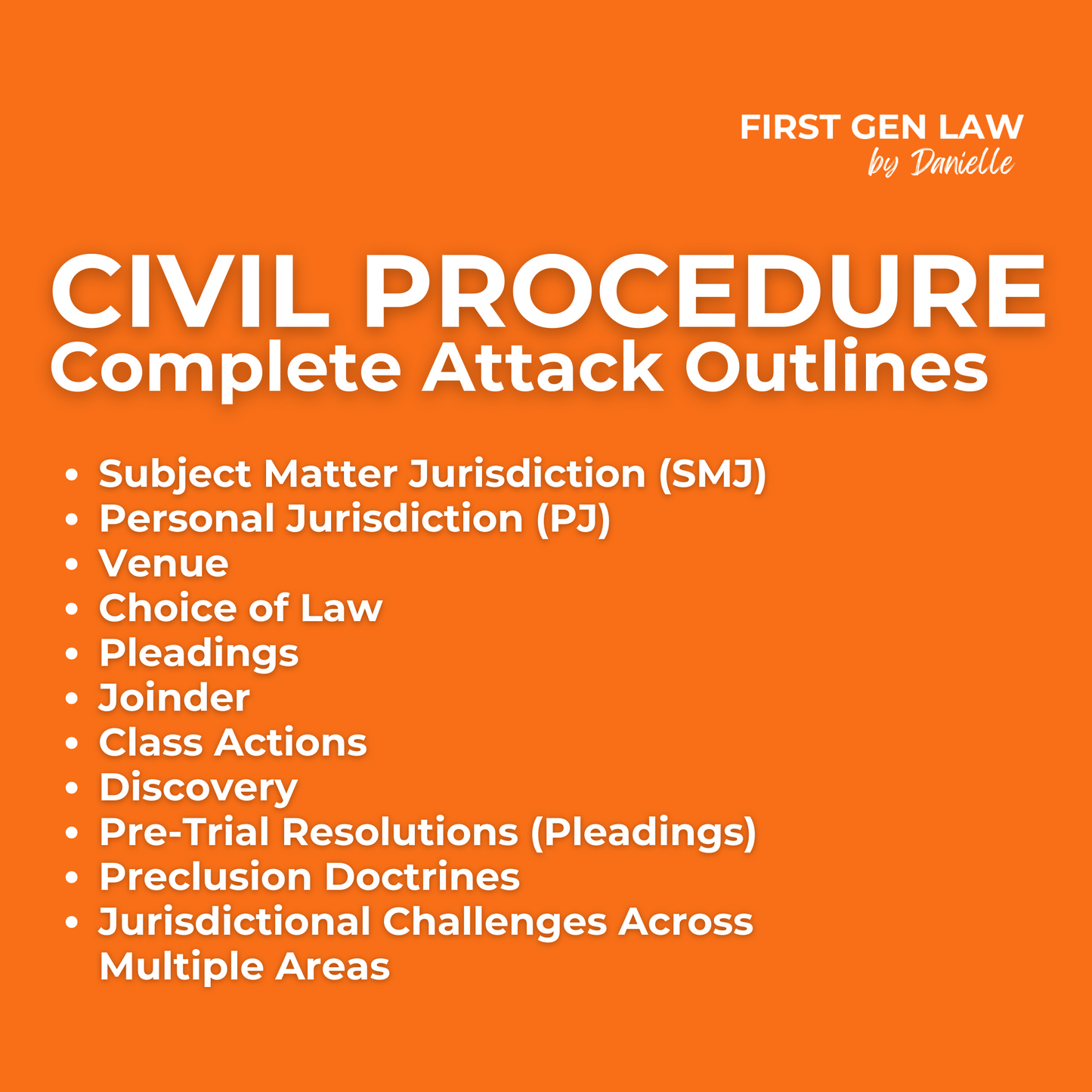 Attack Outlines - Civil Procedure