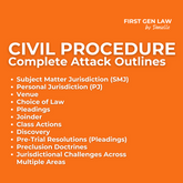 Attack Outlines - Civil Procedure