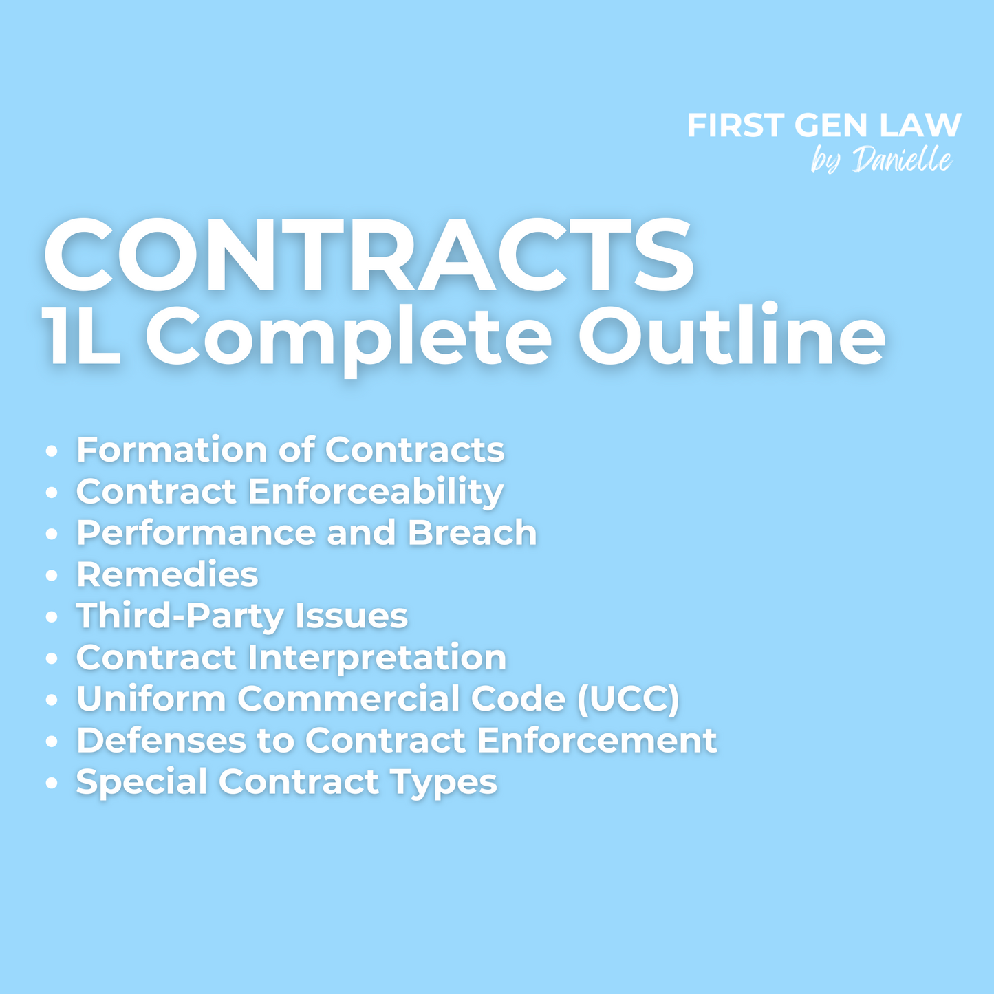 1L Outline - Contracts