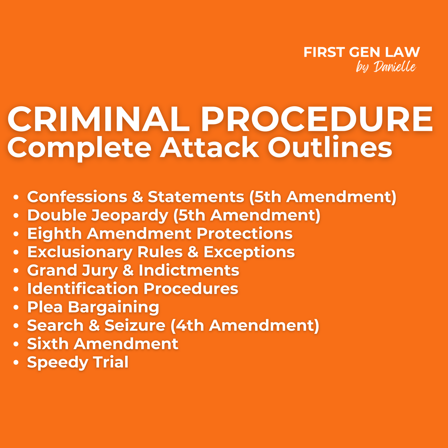 Attack Outlines - Criminal Procedure