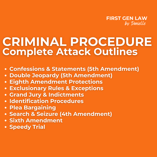 Attack Outlines - Criminal Procedure